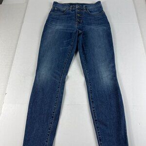 Lucky Brand Jeans Women's 26 Ankle Bridgette Skinny High Rise Blue Stretch Denim